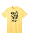 Hardcore Feminist Adult T-Shirt-Mens T-Shirt-TooLoud-Yellow-Small-Davson Sales