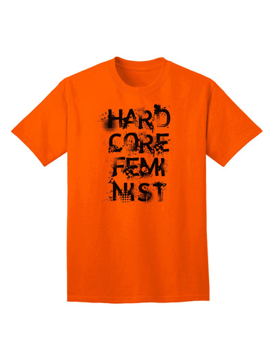 Hardcore Feminist Adult T-Shirt-Mens T-Shirt-TooLoud-Orange-Small-Davson Sales