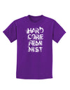 Hardcore Feminist Childrens Dark T-Shirt-Childrens T-Shirt-TooLoud-Purple-X-Small-Davson Sales