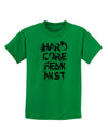 Hardcore Feminist Childrens T-Shirt-Childrens T-Shirt-TooLoud-Kelly-Green-X-Small-Davson Sales