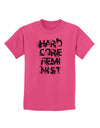 Hardcore Feminist Childrens T-Shirt-Childrens T-Shirt-TooLoud-Sangria-X-Small-Davson Sales