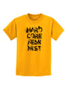 Hardcore Feminist Childrens T-Shirt-Childrens T-Shirt-TooLoud-Gold-X-Small-Davson Sales