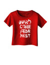 Hardcore Feminist Infant T-Shirt Dark-Infant T-Shirt-TooLoud-Red-06-Months-Davson Sales