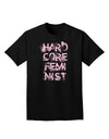 Hardcore Feminist - Pink Adult Dark T-Shirt-Mens T-Shirt-TooLoud-Black-Small-Davson Sales