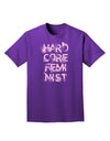 Hardcore Feminist - Pink Adult Dark T-Shirt-Mens T-Shirt-TooLoud-Purple-Small-Davson Sales