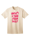 Hardcore Feminist - Pink Adult T-Shirt-Mens T-Shirt-TooLoud-Natural-Small-Davson Sales
