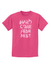 Hardcore Feminist - Pink Childrens Dark T-Shirt-Childrens T-Shirt-TooLoud-Sangria-X-Small-Davson Sales