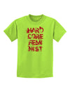 Hardcore Feminist - Pink Childrens T-Shirt-Childrens T-Shirt-TooLoud-Lime-Green-X-Small-Davson Sales