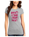 Hardcore Feminist - Pink Juniors T-Shirt-Womens Juniors T-Shirt-TooLoud-Ash-Gray-Juniors Fitted X-Small-Davson Sales