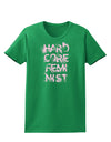 Hardcore Feminist - Pink Womens Dark T-Shirt-TooLoud-Kelly-Green-X-Small-Davson Sales