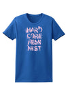 Hardcore Feminist - Pink Womens Dark T-Shirt-TooLoud-Royal-Blue-X-Small-Davson Sales