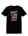 Hardcore Feminist - Pink Womens Dark T-Shirt-TooLoud-Black-X-Small-Davson Sales