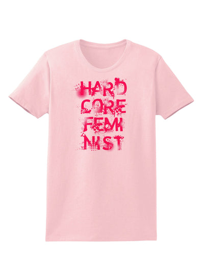 Hardcore Feminist - Pink Womens T-Shirt-Womens T-Shirt-TooLoud-PalePink-X-Small-Davson Sales