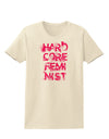 Hardcore Feminist - Pink Womens T-Shirt-Womens T-Shirt-TooLoud-Natural-X-Small-Davson Sales