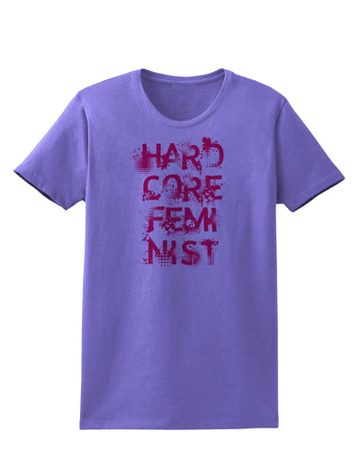 Hardcore Feminist - Pink Womens T-Shirt-Womens T-Shirt-TooLoud-Violet-X-Small-Davson Sales