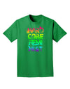 Hardcore Feminist - Rainbow Adult Dark T-Shirt-Mens T-Shirt-TooLoud-Kelly-Green-Small-Davson Sales