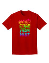 Hardcore Feminist - Rainbow Adult Dark T-Shirt-Mens T-Shirt-TooLoud-Red-Small-Davson Sales