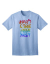 Hardcore Feminist - Rainbow Adult T-Shirt-Mens T-Shirt-TooLoud-Light-Blue-Small-Davson Sales