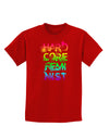 Hardcore Feminist - Rainbow Childrens Dark T-Shirt-Childrens T-Shirt-TooLoud-Red-X-Small-Davson Sales