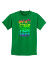 Hardcore Feminist - Rainbow Childrens Dark T-Shirt-Childrens T-Shirt-TooLoud-Kelly-Green-X-Small-Davson Sales