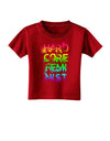 Hardcore Feminist - Rainbow Toddler T-Shirt Dark-Toddler T-Shirt-TooLoud-Red-2T-Davson Sales