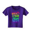 Hardcore Feminist - Rainbow Toddler T-Shirt Dark-Toddler T-Shirt-TooLoud-Purple-2T-Davson Sales
