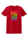 Hardcore Feminist - Rainbow Womens Dark T-Shirt-TooLoud-Red-X-Small-Davson Sales