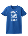 Hardcore Feminist Womens Dark T-Shirt-TooLoud-Royal-Blue-X-Small-Davson Sales