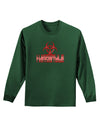 Hardstyle Biohazard Adult Long Sleeve Dark T-Shirt-TooLoud-Dark-Green-Small-Davson Sales