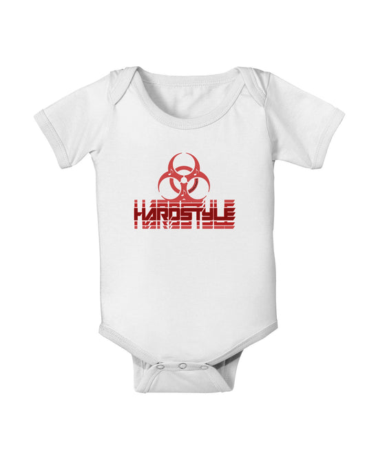 Hardstyle Biohazard Baby Romper Bodysuit-Baby Romper-TooLoud-White-06-Months-Davson Sales