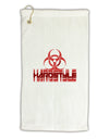 Hardstyle Biohazard Micro Terry Gromet Golf Towel 16 x 25 inch-Golf Towel-TooLoud-White-Davson Sales