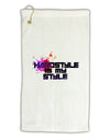 Hardstyle Is My Style Micro Terry Gromet Golf Towel 16 x 25 inch-Golf Towel-TooLoud-White-Davson Sales