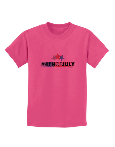 Hashtag 4th Of July Childrens T-Shirt-Childrens T-Shirt-TooLoud-Sangria-X-Small-Davson Sales