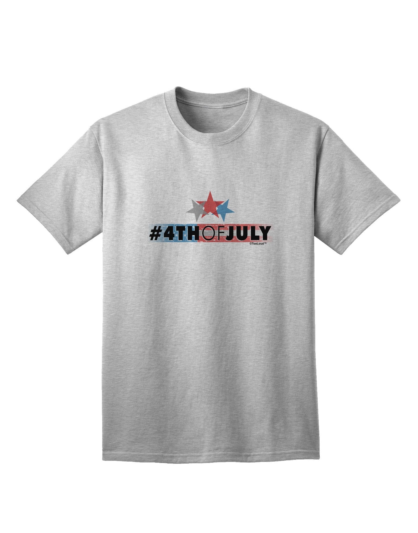 Hashtag 4th Of July - Premium Adult T-Shirt Collection-Mens T-shirts-TooLoud-AshGray-Small-Davson Sales