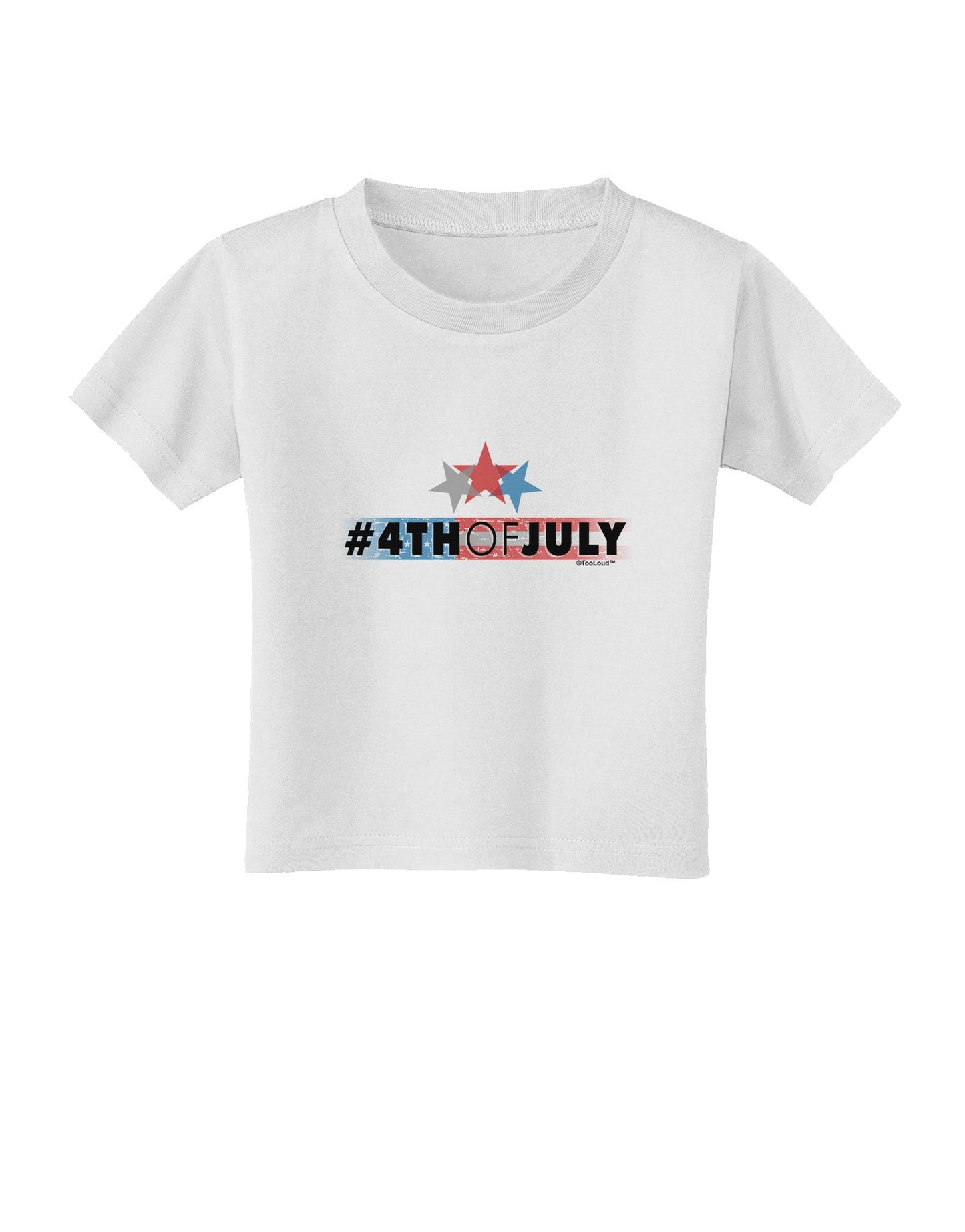 Hashtag 4th Of July Toddler T-Shirt-Toddler T-Shirt-TooLoud-White-2T-Davson Sales