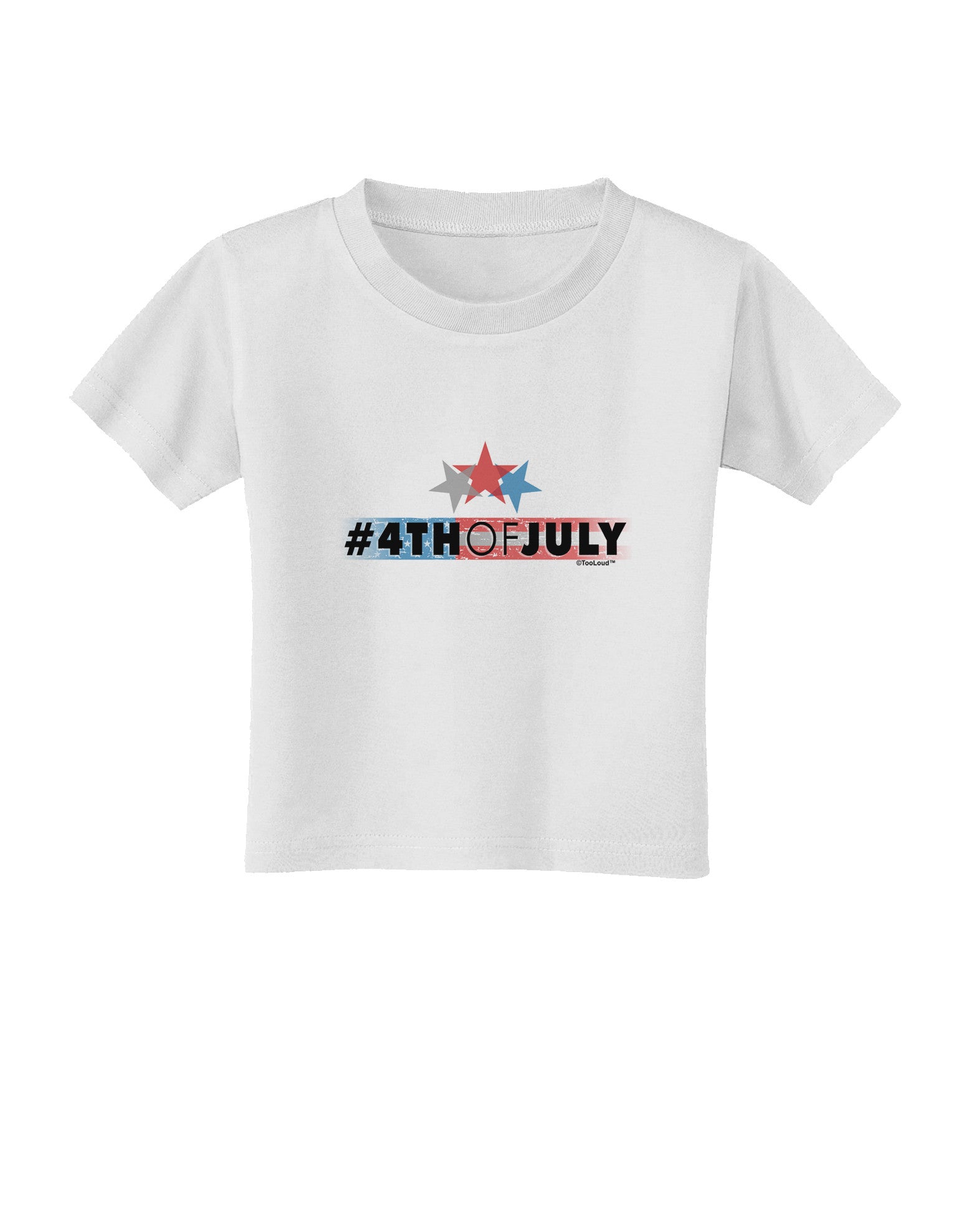 Hashtag 4th Of July Toddler T-Shirt-Toddler T-Shirt-TooLoud-White-2T-Davson Sales