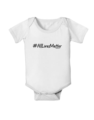 Hashtag AllLivesMatter Baby Romper Bodysuit-Baby Romper-TooLoud-White-06-Months-Davson Sales