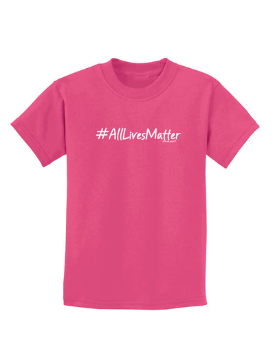 Hashtag AllLivesMatter Childrens Dark T-Shirt-Childrens T-Shirt-TooLoud-Sangria-X-Small-Davson Sales