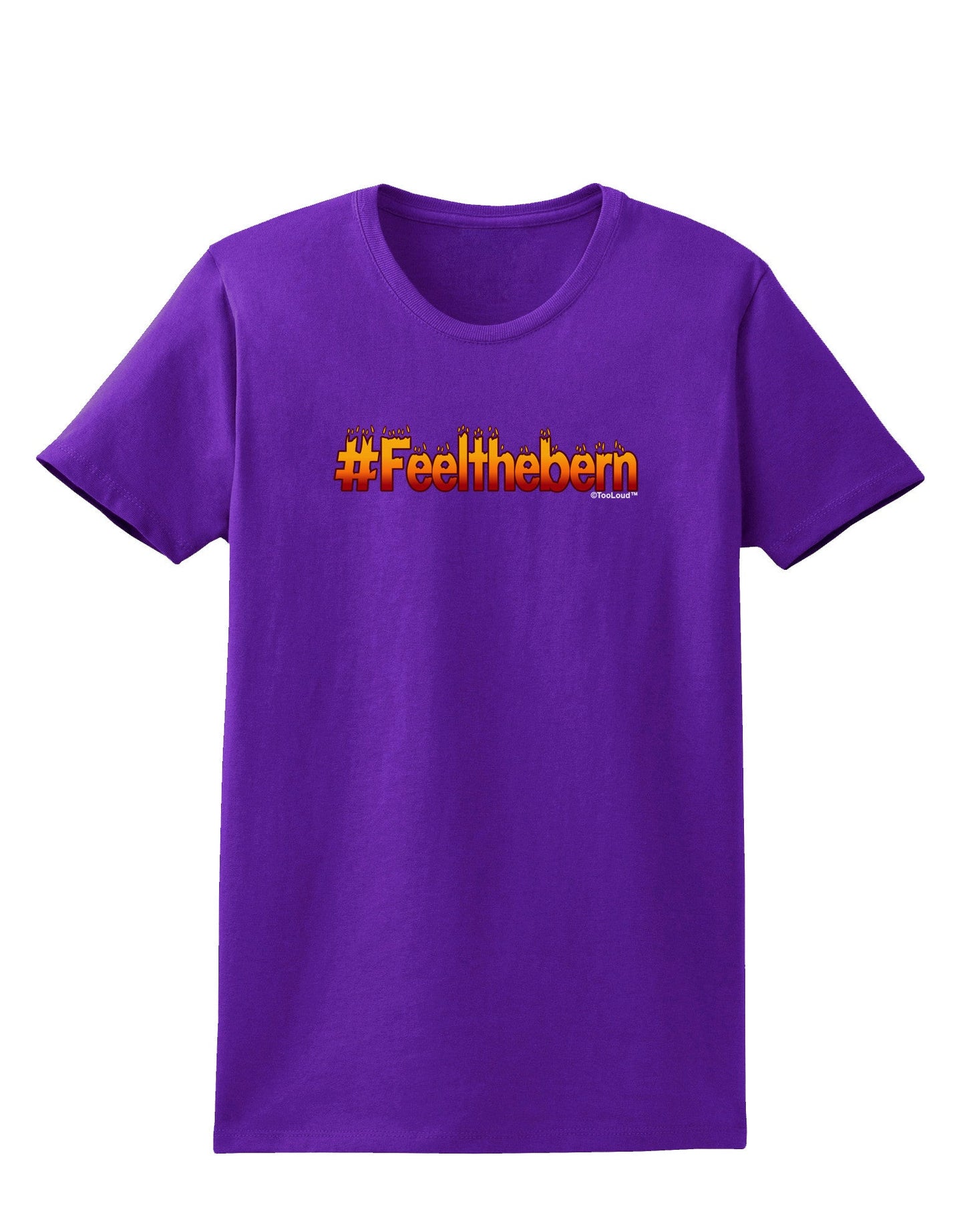 Hashtag Feelthebern Womens Dark T-Shirt-TooLoud-Purple-X-Small-Davson Sales
