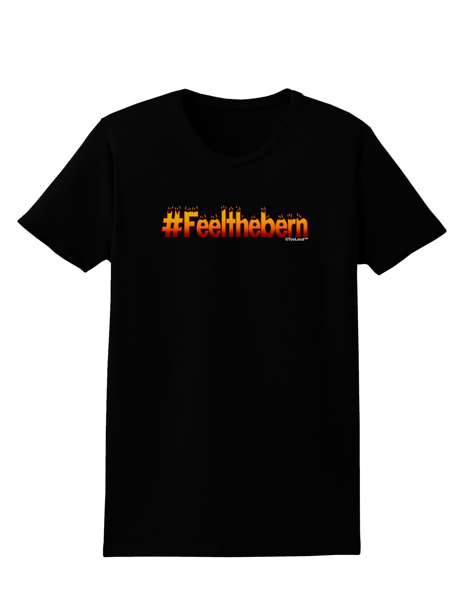 Hashtag Feelthebern Womens Dark T-Shirt-TooLoud-Black-X-Small-Davson Sales
