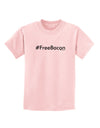 Hashtag Free Bacon Childrens T-Shirt-Childrens T-Shirt-TooLoud-PalePink-X-Small-Davson Sales