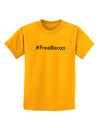 Hashtag Free Bacon Childrens T-Shirt-Childrens T-Shirt-TooLoud-Gold-X-Small-Davson Sales