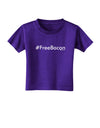 Hashtag Free Bacon Toddler T-Shirt Dark-Toddler T-Shirt-TooLoud-Purple-2T-Davson Sales