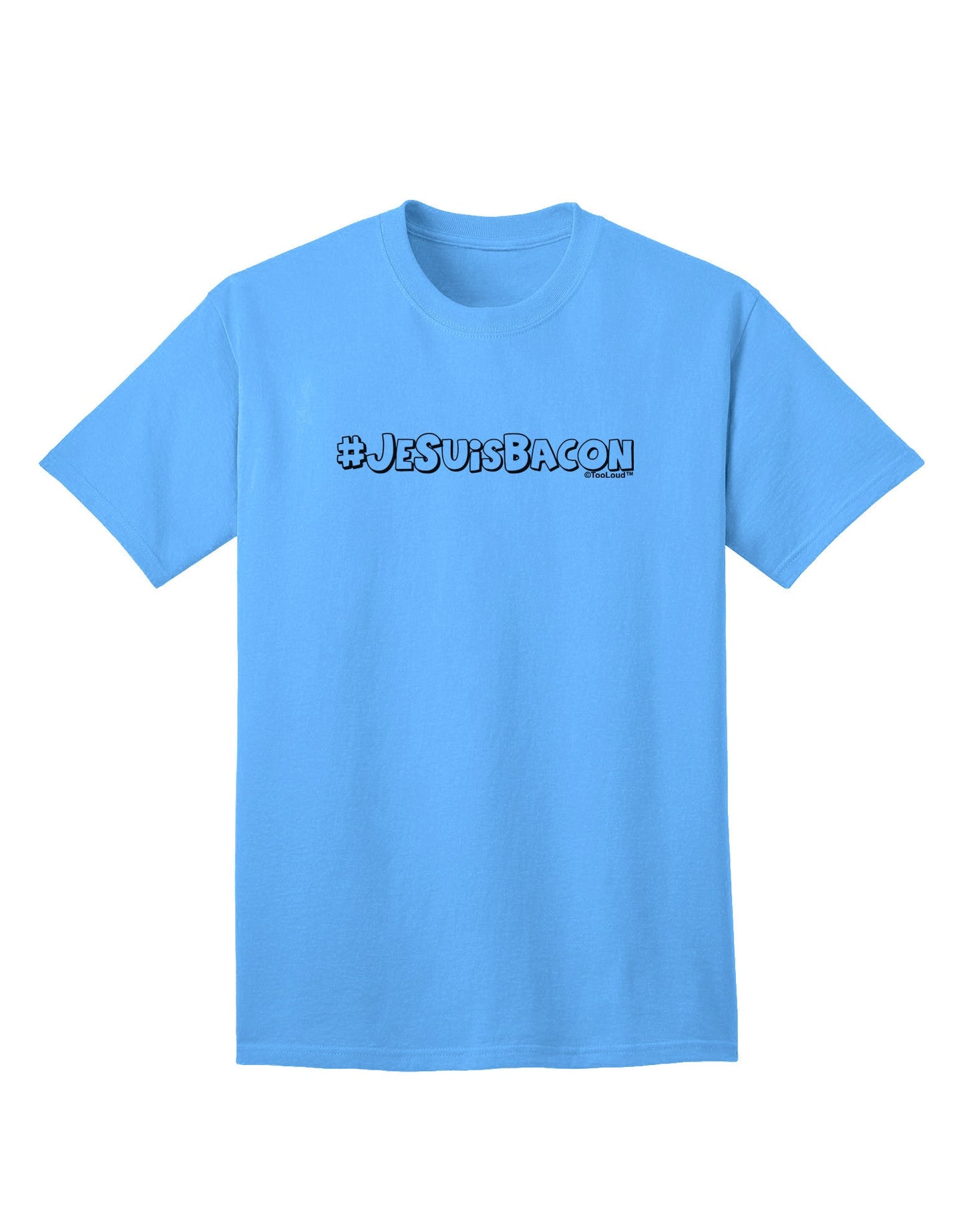 Hashtag JeSuisBacon Deco Adult T-Shirt-unisex t-shirt-TooLoud-Aquatic-Blue-Small-Davson Sales