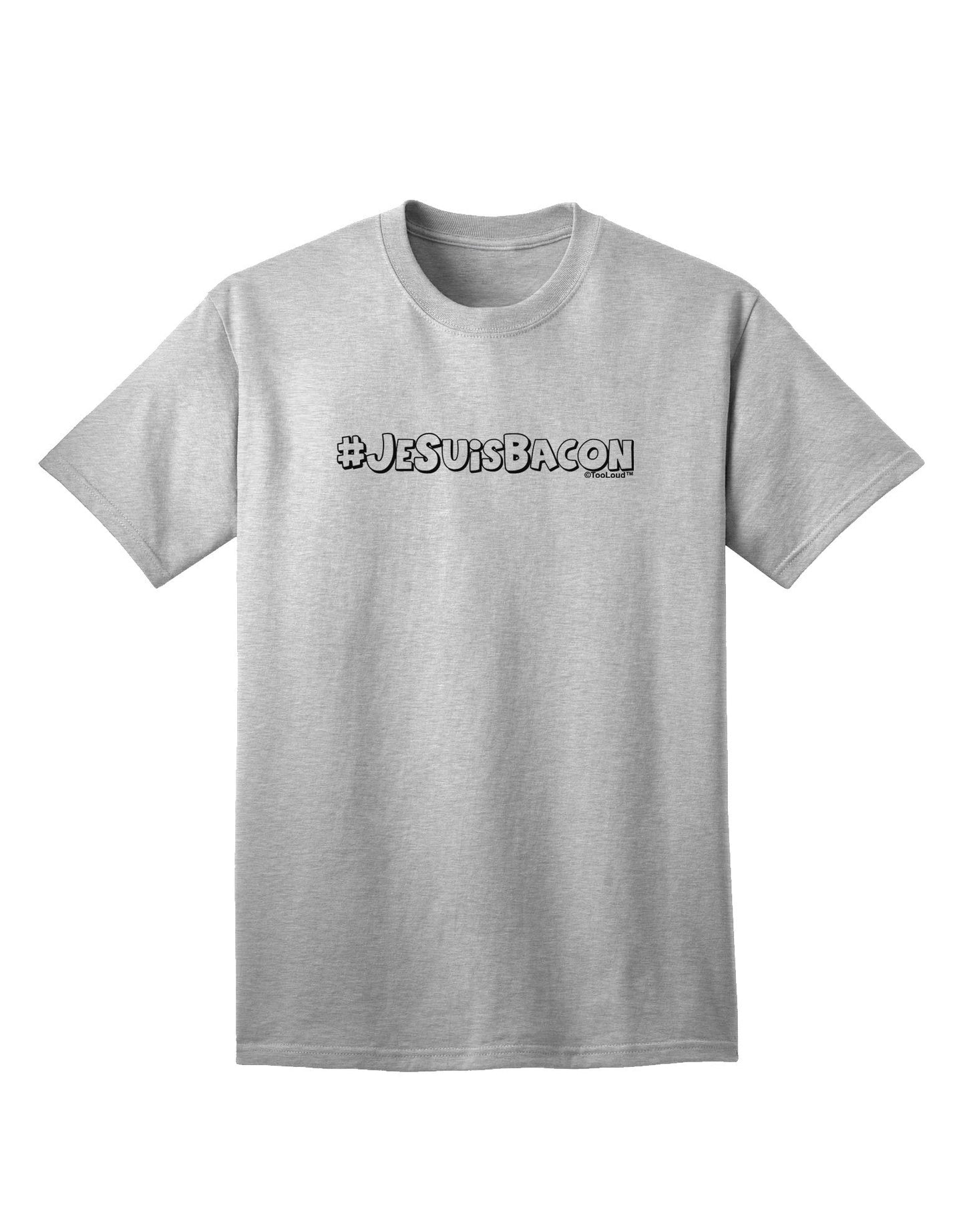Hashtag JeSuisBacon Deco Adult T-Shirt-unisex t-shirt-TooLoud-AshGray-Small-Davson Sales