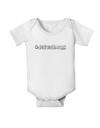 Hashtag JeSuisBacon Deco Baby Romper Bodysuit-Baby Romper-TooLoud-White-06-Months-Davson Sales