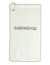 Hashtag JeSuisBacon Deco Micro Terry Gromet Golf Towel 11&#x22;x19-Golf Towel-TooLoud-White-Davson Sales