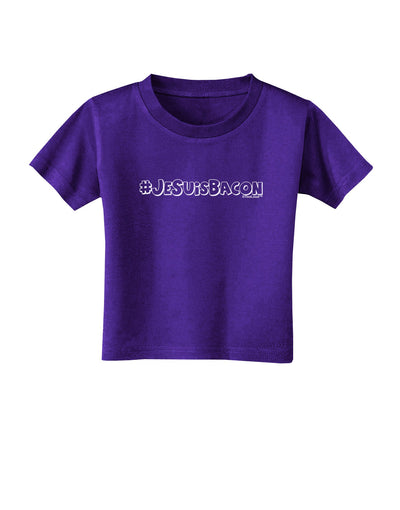 Hashtag JeSuisBacon Deco Toddler T-Shirt Dark-Toddler T-Shirt-TooLoud-Purple-2T-Davson Sales