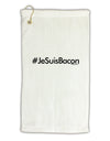 Hashtag JeSuisBacon Micro Terry Gromet Golf Towel 11&#x22;x19-Golf Towel-TooLoud-White-Davson Sales