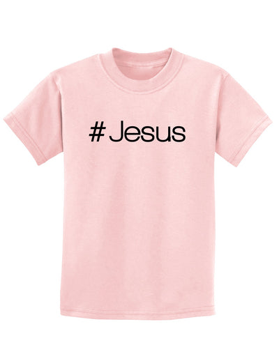 Hashtag Jesus Christian Childrens T-Shirt-Childrens T-Shirt-TooLoud-Pale-Pink-X-Small-Davson Sales